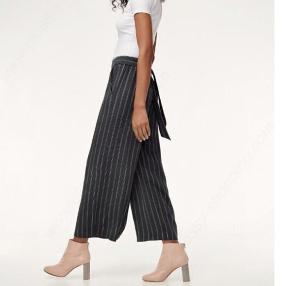 Aritzia Wilfred High Rise Faun Pant in Kinetic/Oak Size Small - Picture 2 of 10